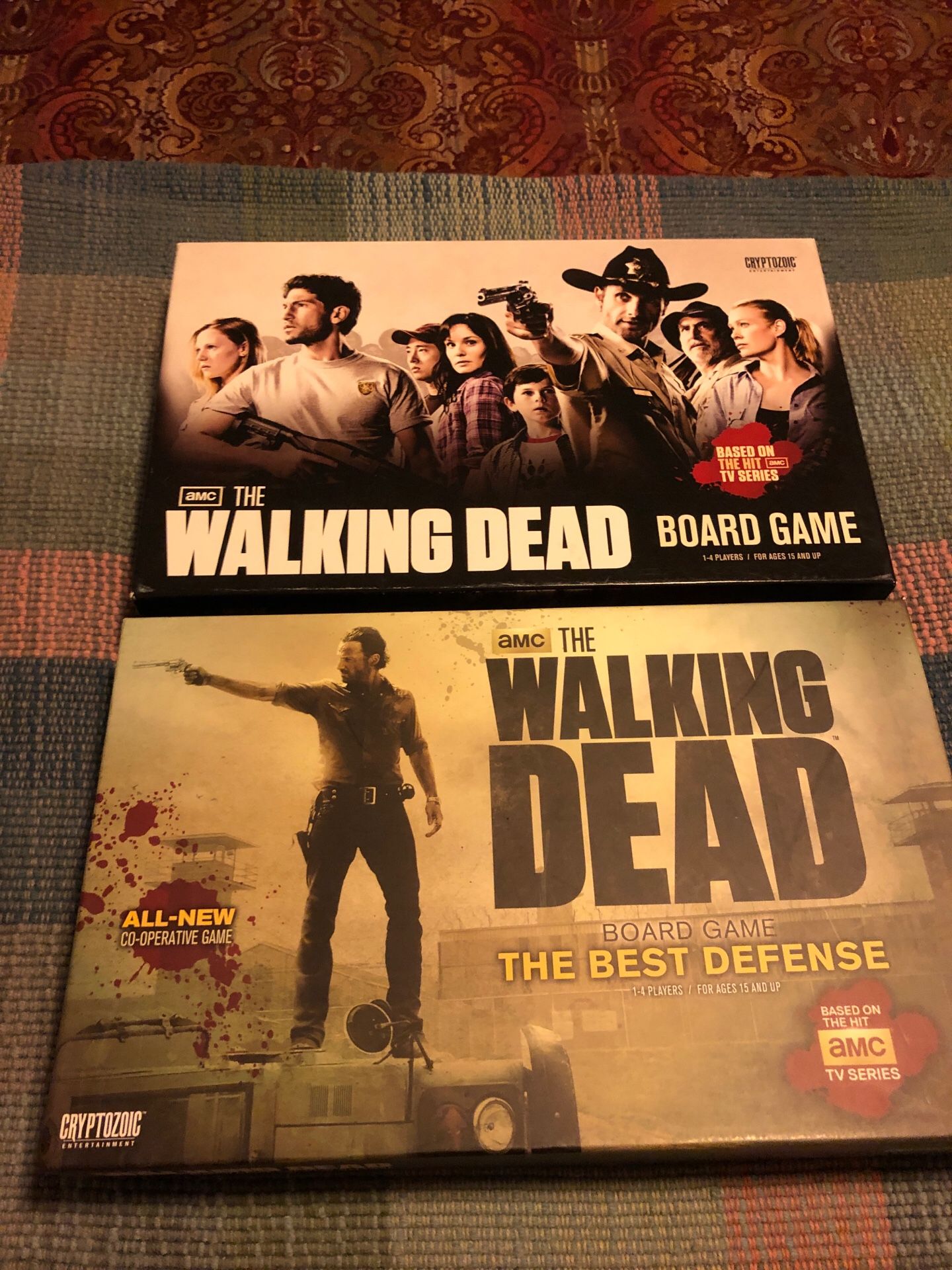 2 walking dead board games like new