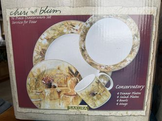 Vintage Collectibles Brand New - Never Used Dinnerware Set - 3 Complete Sets Available.