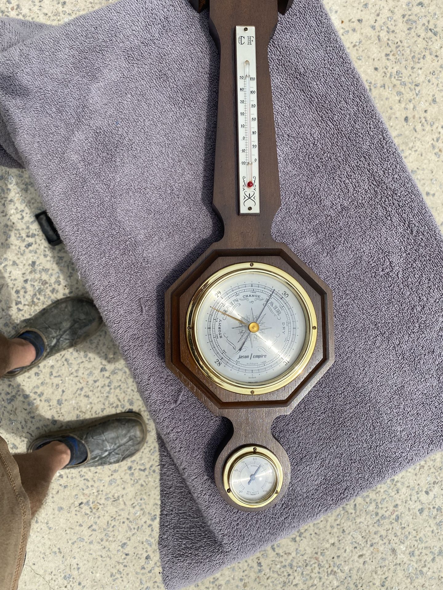 Banjo Style Weather Station, Barometer, Temperature And Humidity
