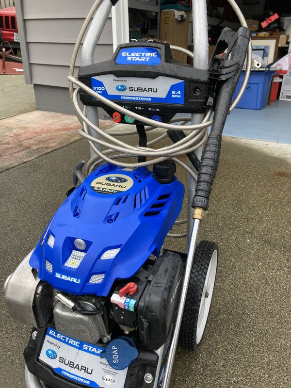 Powerstroke 3100 Psi Gas 2.4 Gpm Subaru Pressure Washer Electric Start