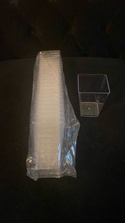 Desert plastic cups