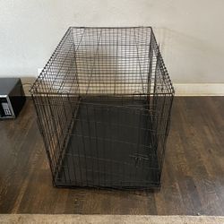 Large Dog Crate, 42 Inches Double Door Pet Crate Folding