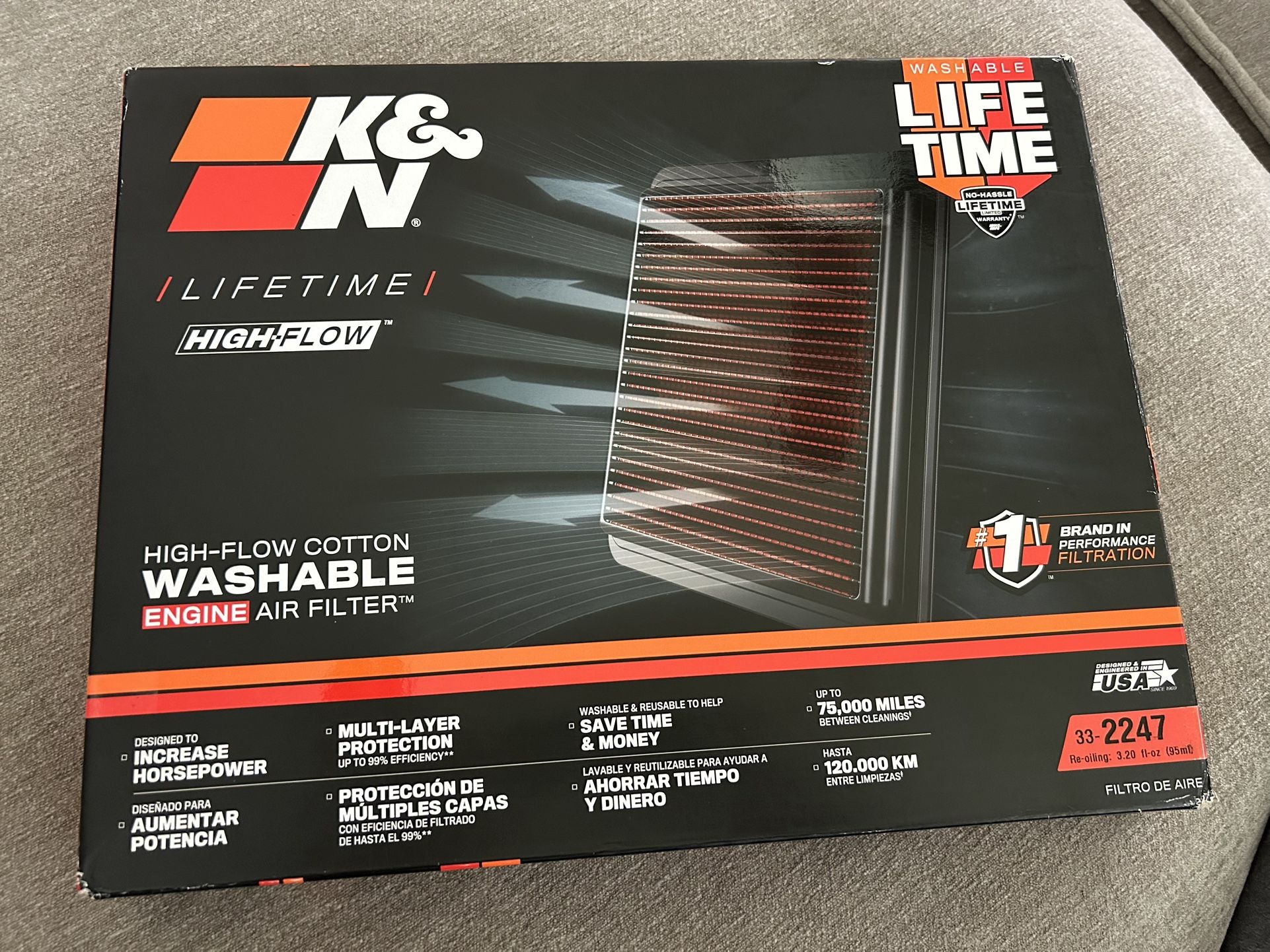 K&N Lifetime Air Filter