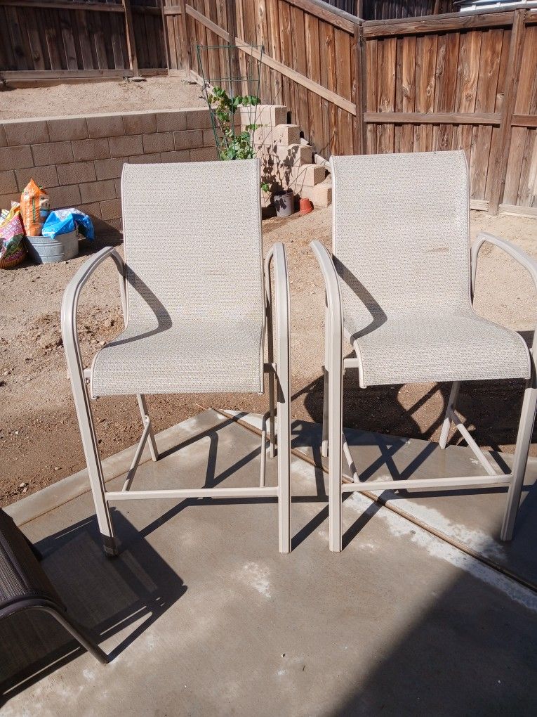 Bar Stools, Sling Aluminum Adjustable
Lounge