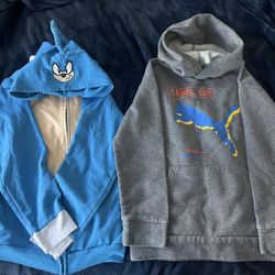 (2) HOODIE BUNDLE - KIDS SZ M/LG