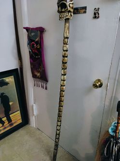 Wooden walking stick
