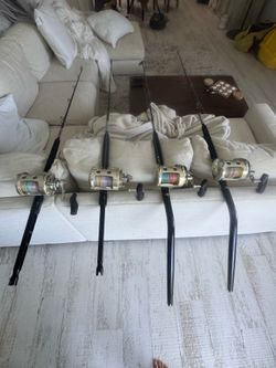 Fin-Nor Santiago 50w with Bent butt rods