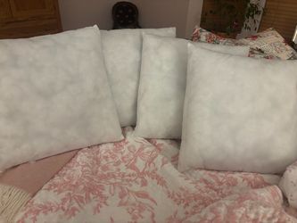 White Cushion Inserts – Set of 4