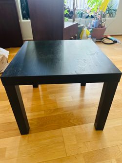 Black Square Side Table