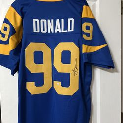 Aaron Donald LA Rams Autographedyy Jersey 