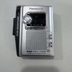 Vintage Panasonic Mini Cassette Recorder RQ-L31 Slide Microphone Voice VAS