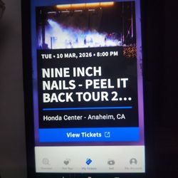 Nine Inch Nails Tickets Pair Of 2