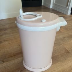 Ubbi Stainless Steel Diaper Pail- Blush Pink