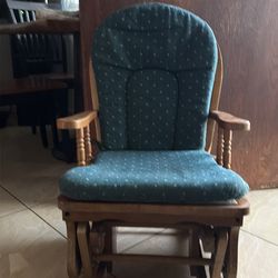 Child size vintage glider chair with cushions price is negotiable
