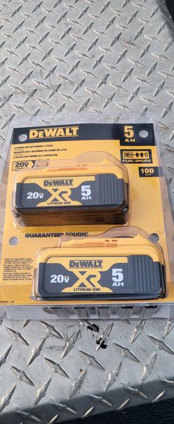Dewalt Batterys 5.0 Amp.