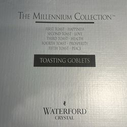 Waterford Crystal Toasting Goblets Box of 2 (Have 4 Different Boxes)