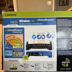 Linksys Wireless G Broadband Router & Speed booster
