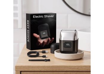 🆕 in 📦Electric Foil Shavers for Men:IPX7Waterproof,2Speed Modes,3Floating Blades,LED Display,Wet/Dry,USB Fast Charging,Travel Lock,Mini Design,Pivot