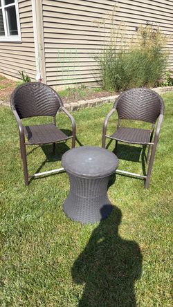 Chair and table