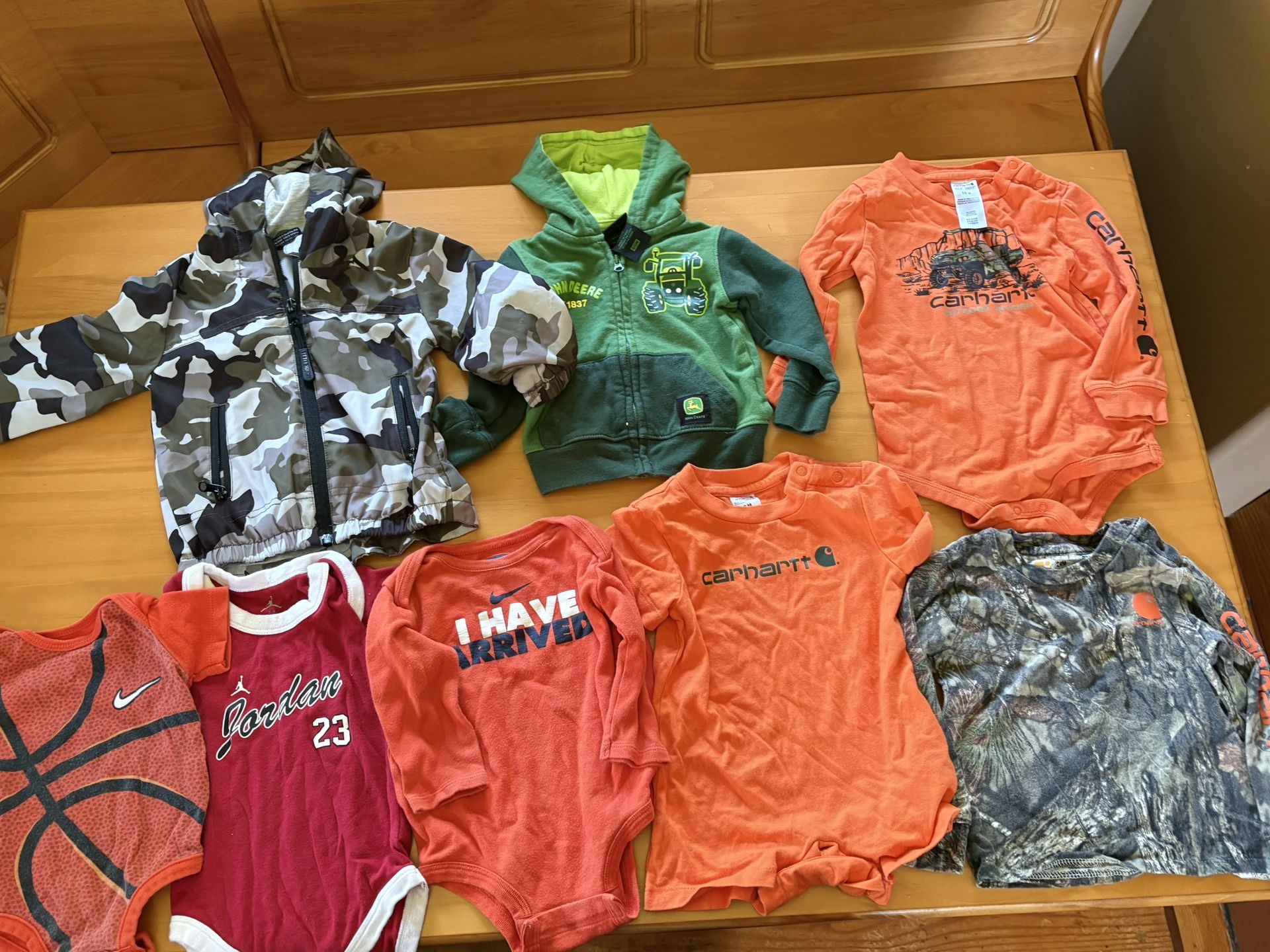 Carhartt, John Deere, Nike, baby boy clothes