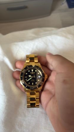 Gold used invicta watch