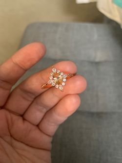 New rose gold plated ring
