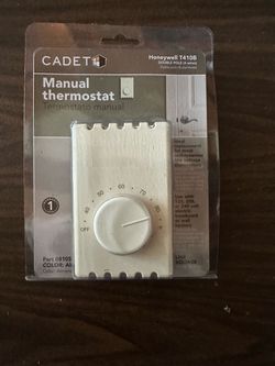 Manual Electric Heat Thermostat  New Unopened