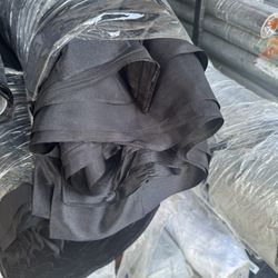 Black Satin Draping pocketed