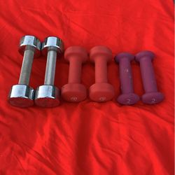 3 Sets Of Dumbbells 