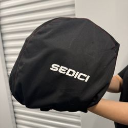 SEDICI Large Carbon Fiber Helmet With Cardo Mic Equipped