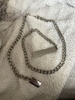 Armani Exchange Chain Belt