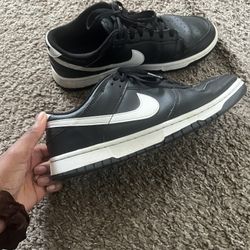 Nike Dunk Low Retro (Black/Black/White/ White)