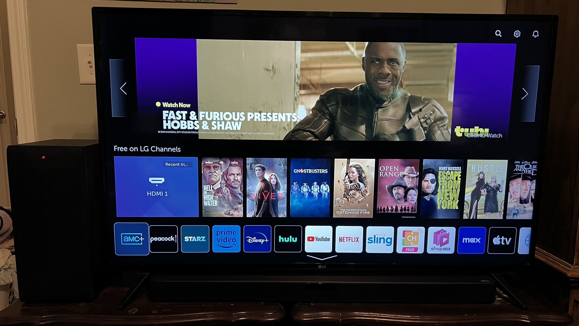 LG 50 Inch 4K Smart UHD TV with LG External Speakers