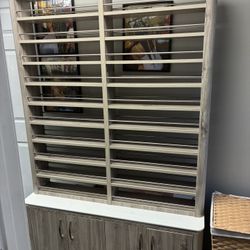 Double Polish Rack With Storage 