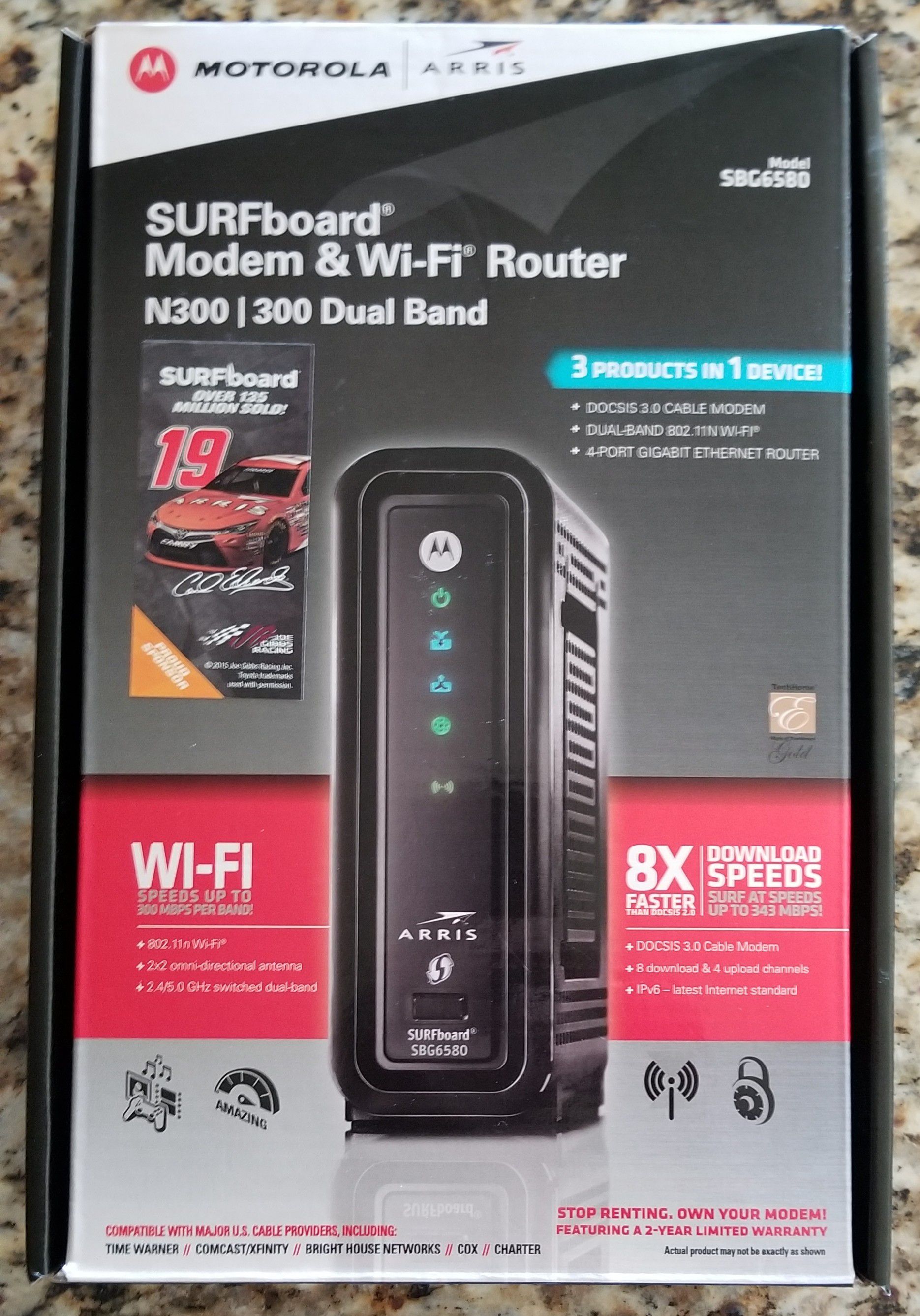 Motorola Arris Surfboard Modem & WiFi Router N300 Dual Band
