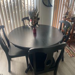 Dining Table + 4 Chairs Set