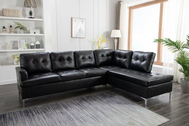 New Black Sectional Sofa
