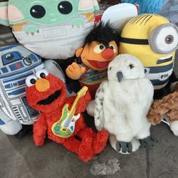 Vintage Sesame Street Harry Potter Plush Toys