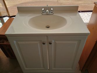 Bathroom cabinet and sink