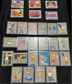 1990 Topps The Simpsons Series 1 COMPLETE SET 1-88 plus 1-22 stickers