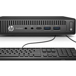 Hi Speed HP Mini PC Intel Quad Core CPU 8 GB Ram 240 GB SSD USB Type C WiFi Windows 10 Professional 64 