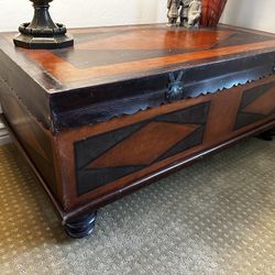 Leatherette Type Coffee Table 