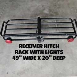 RECEIVER HITCH RACK WITH LIGHTS 