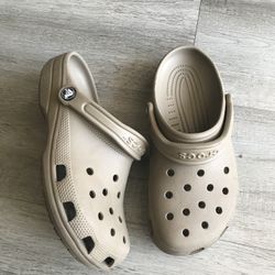 Tan Crocs