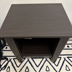 Black Wooden Side Table