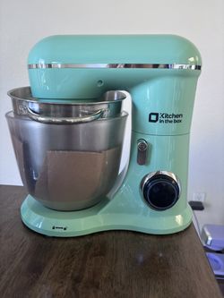 Kitchen in the box Stand Mixer, 5QT Two bowls Electric Food Mixer, 10 Speeds 3-IN-1 Kitchen Mixer for Daily Use with Egg Whisk,Dough Hook,Flat Beater 