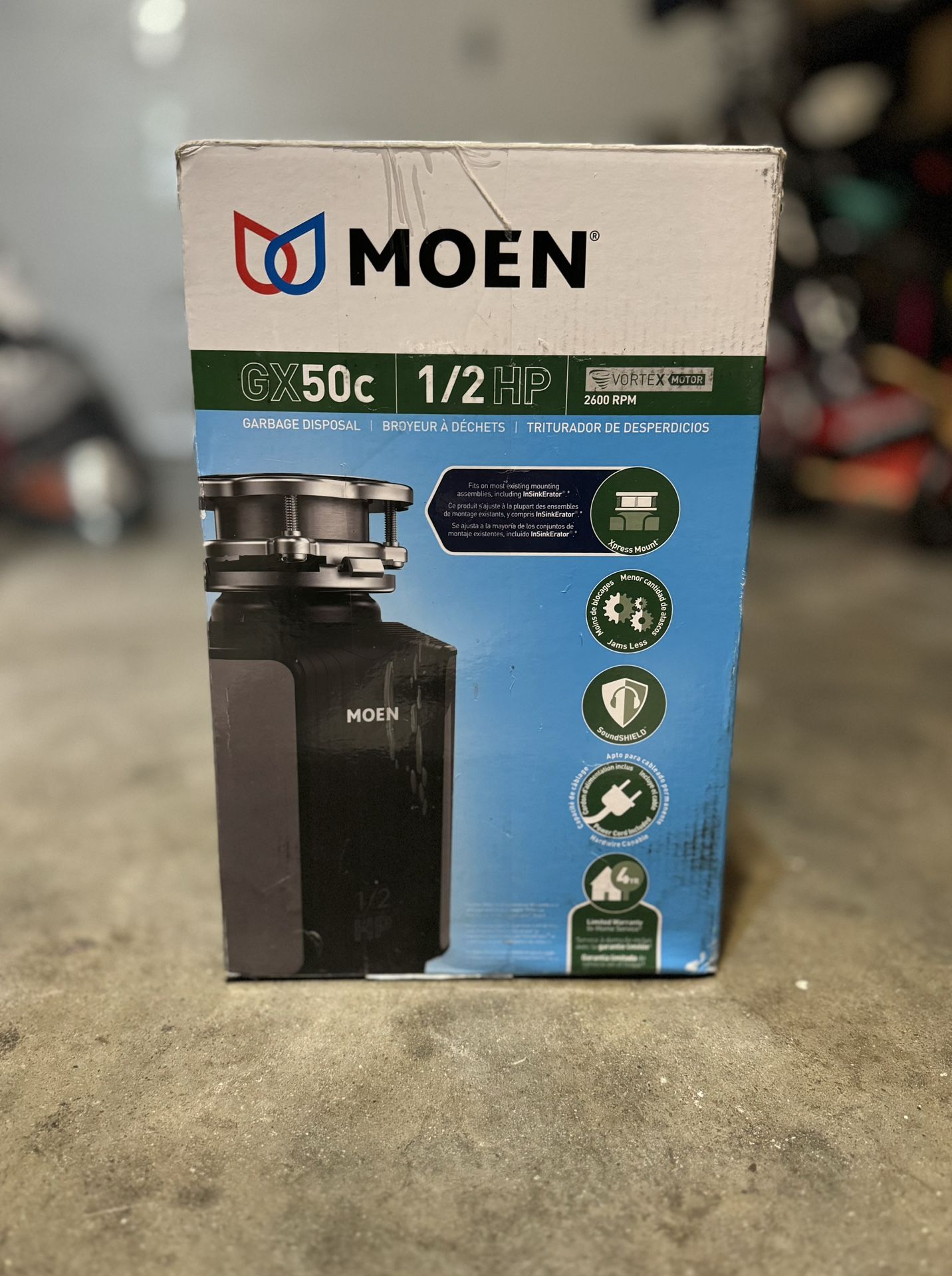 Moen GX50C Garbage Disposal New In Box