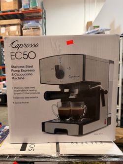 Capresso EC50 Stainless Steel Pump Espresso & Cappuccino Machine Brand New in Box