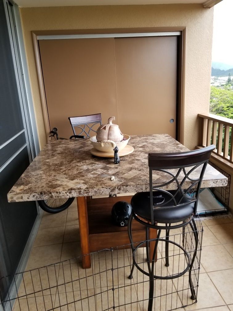 Marble table