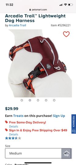 NWOT Medium Arcadia Trail Dog Hiking Harness